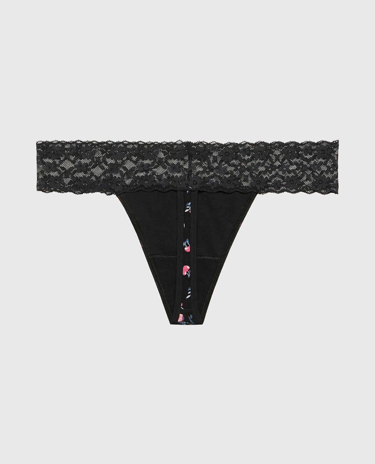 La Senza Thong Panty With Lace Trim