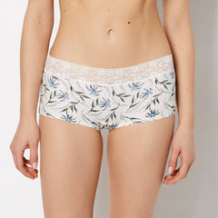 La Senza Boyshort Panty With Lace Trim