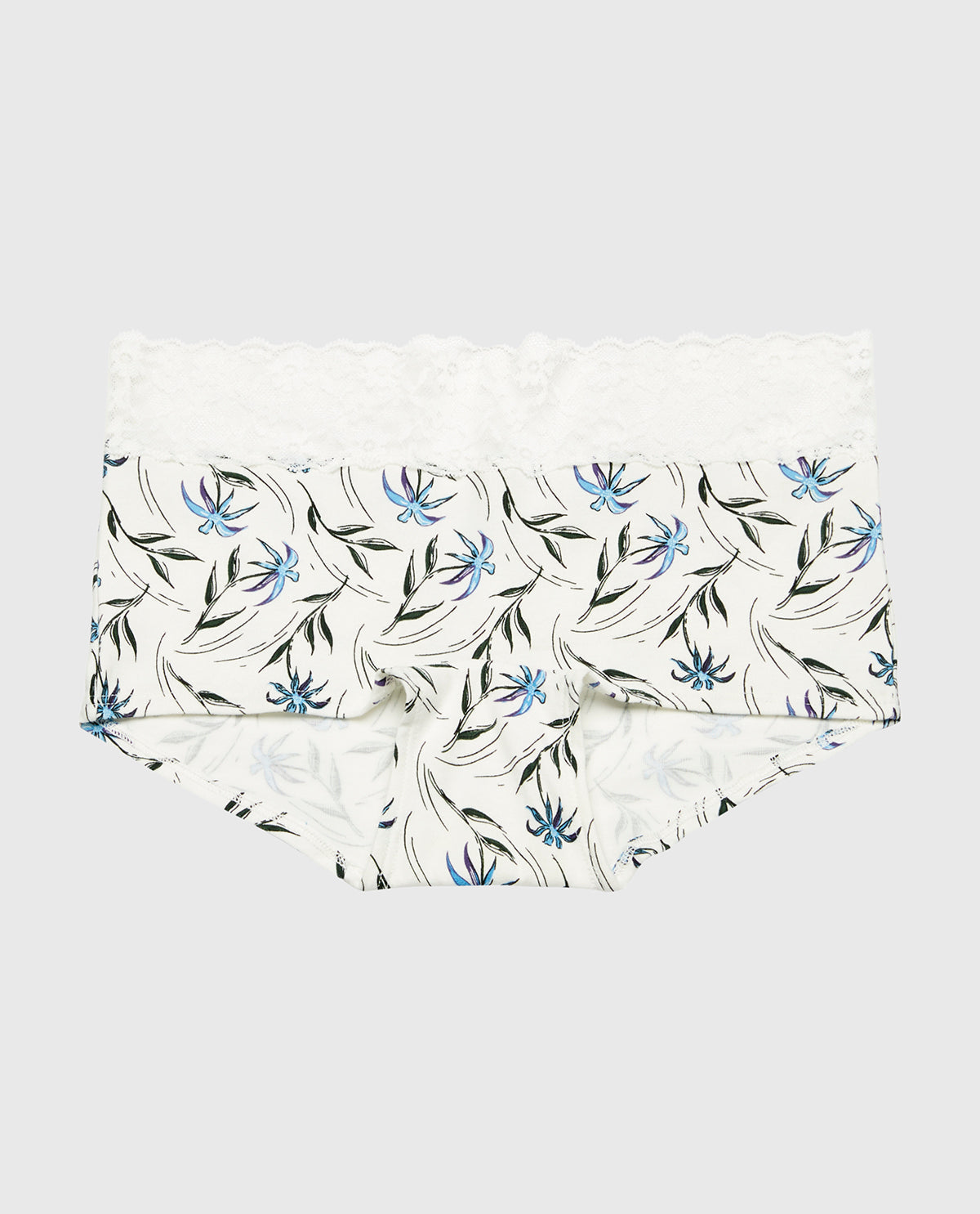 La Senza Boyshort Panty With Lace Trim