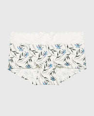 La Senza Boyshort Panty With Lace Trim