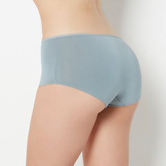 La Senza Ultrasoft Boyshort Panty with Bow Detail in Lead