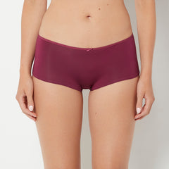 La Senza Ultrasoft Boyshort Panty with Bow Detail in Magenta Purple