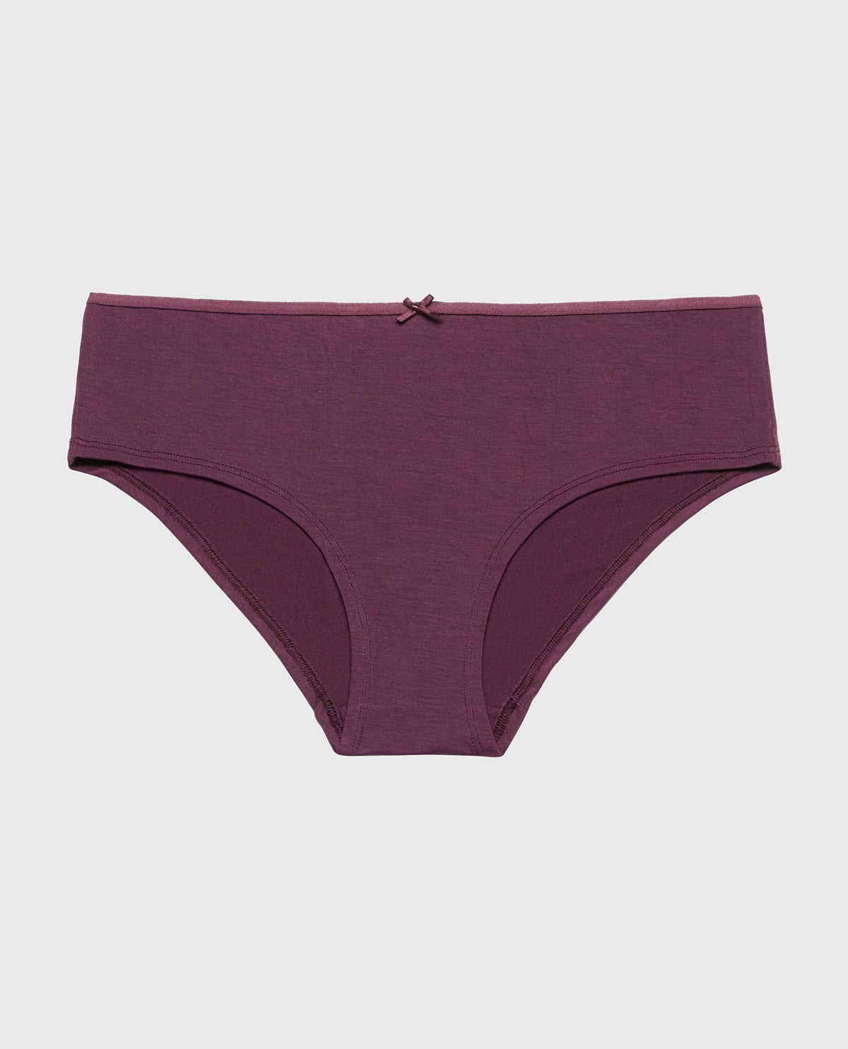 La Senza Ultrasoft Hipster Panty with Bow Detail in Blackberry Wine