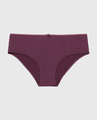La Senza Ultrasoft Hipster Panty with Bow Detail in Blackberry Wine