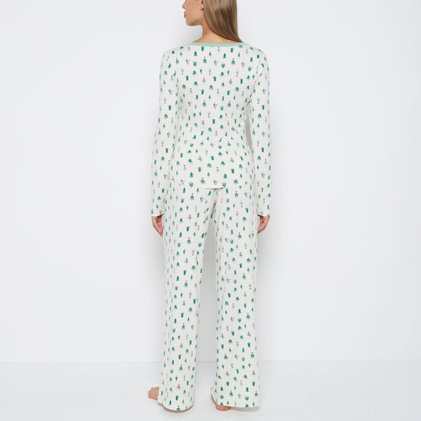 La Senza Two-Piece PJ Set in Tiny Trees