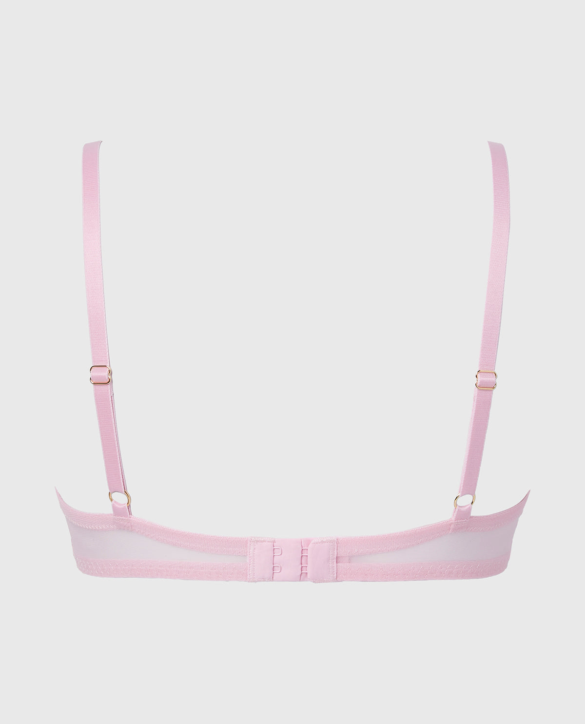 La Senza Designer Collection Unlined Plunge Bra with Be Mine Embroidery