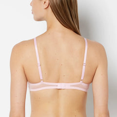 La Senza Designer Collection Unlined Plunge Bra with Be Mine Embroidery