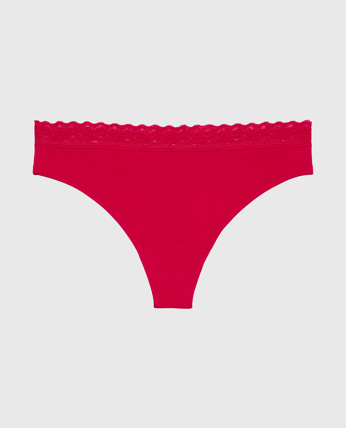 La Senza Ultrasoft Modal Cheeky Thong Panty with Lace Trim