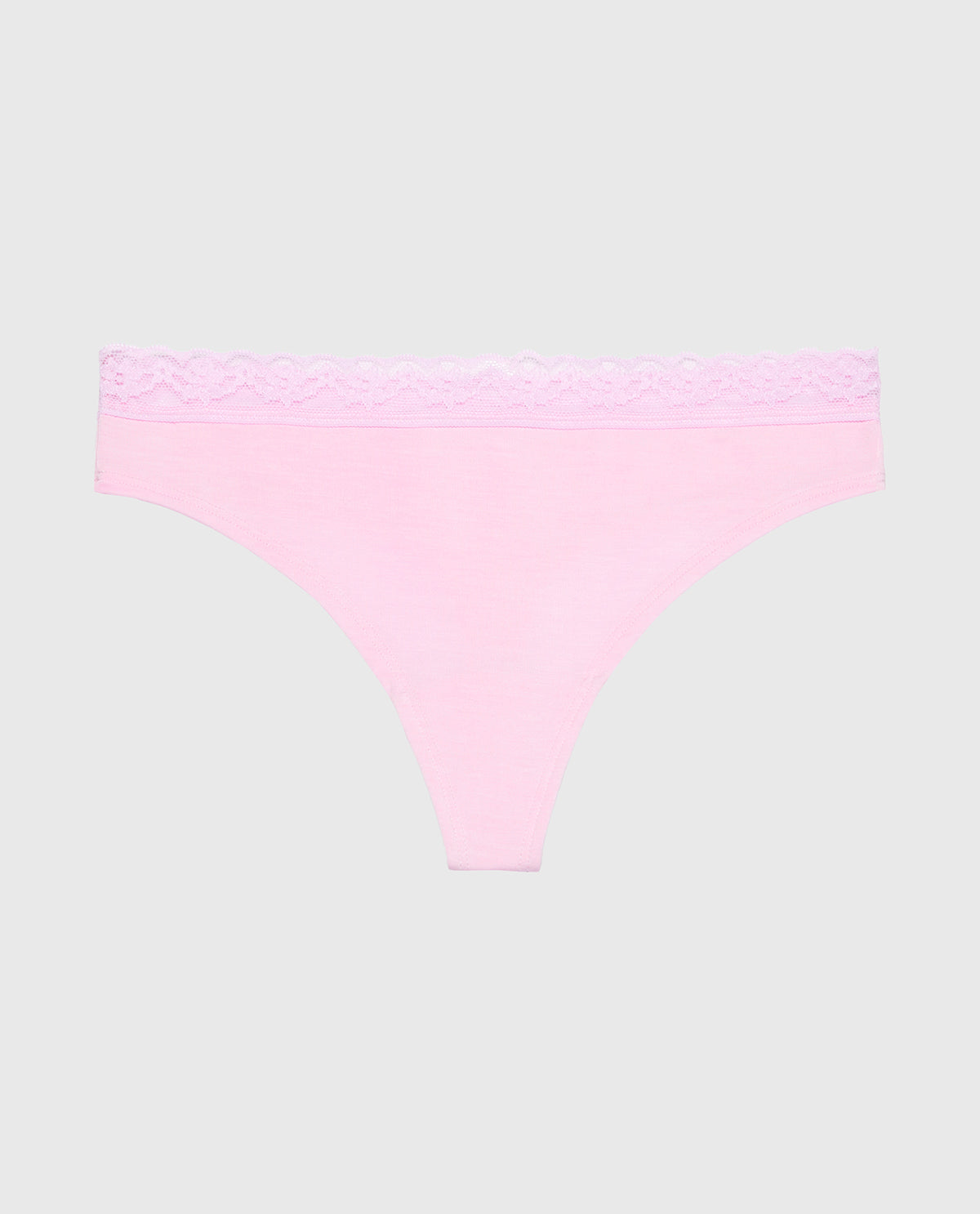 La Senza Ultrasoft Modal Cheeky Thong Panty with Lace Trim