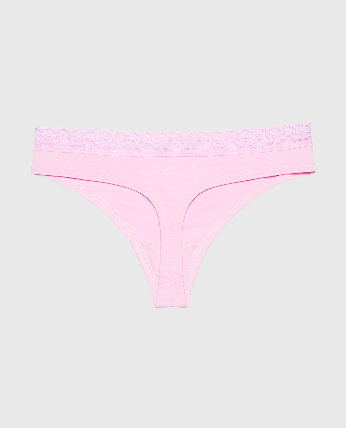 La Senza Ultrasoft Modal Cheeky Thong Panty with Lace Trim