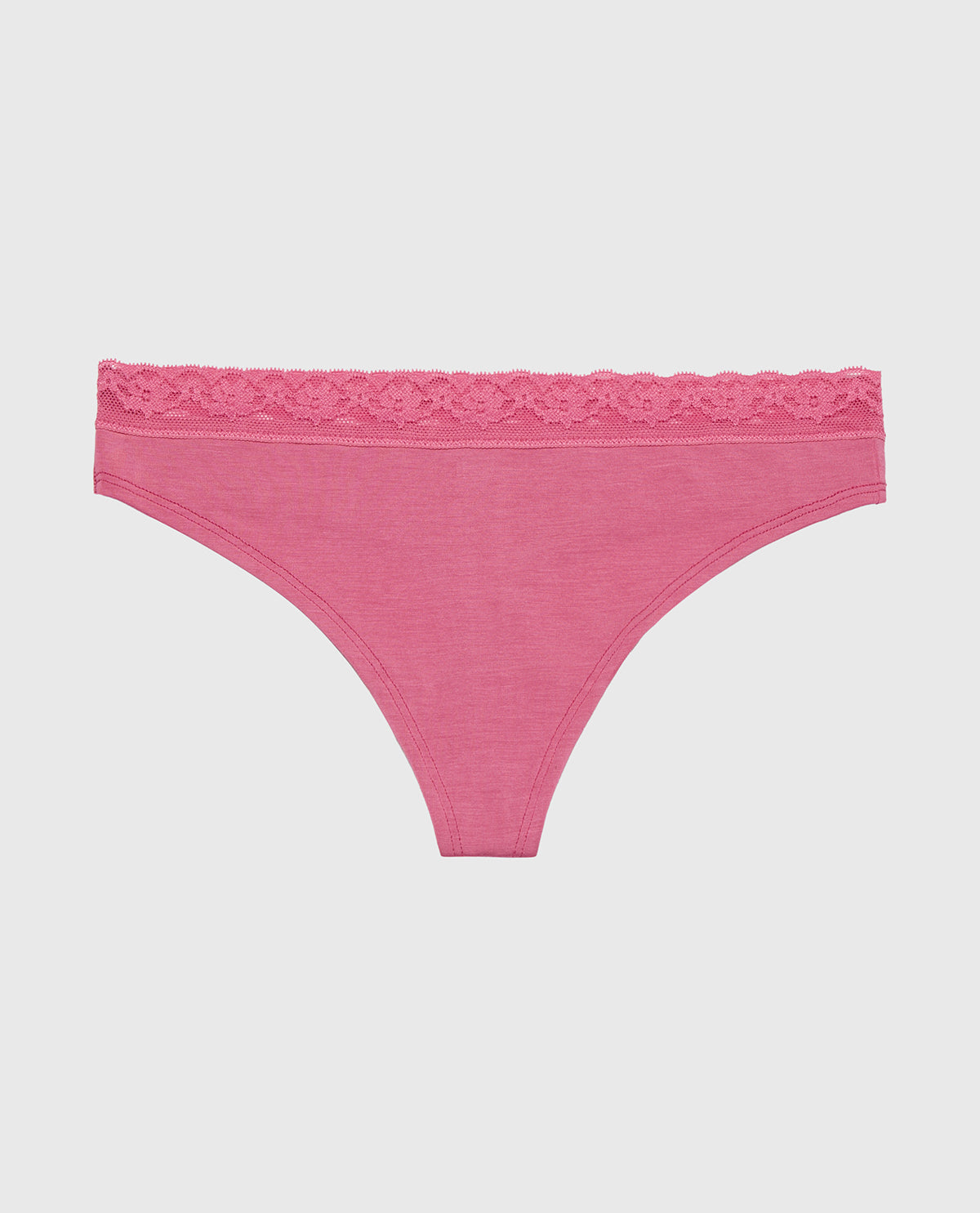 La Senza Ultrasoft Modal Cheeky Thong Panty with Lace Trim