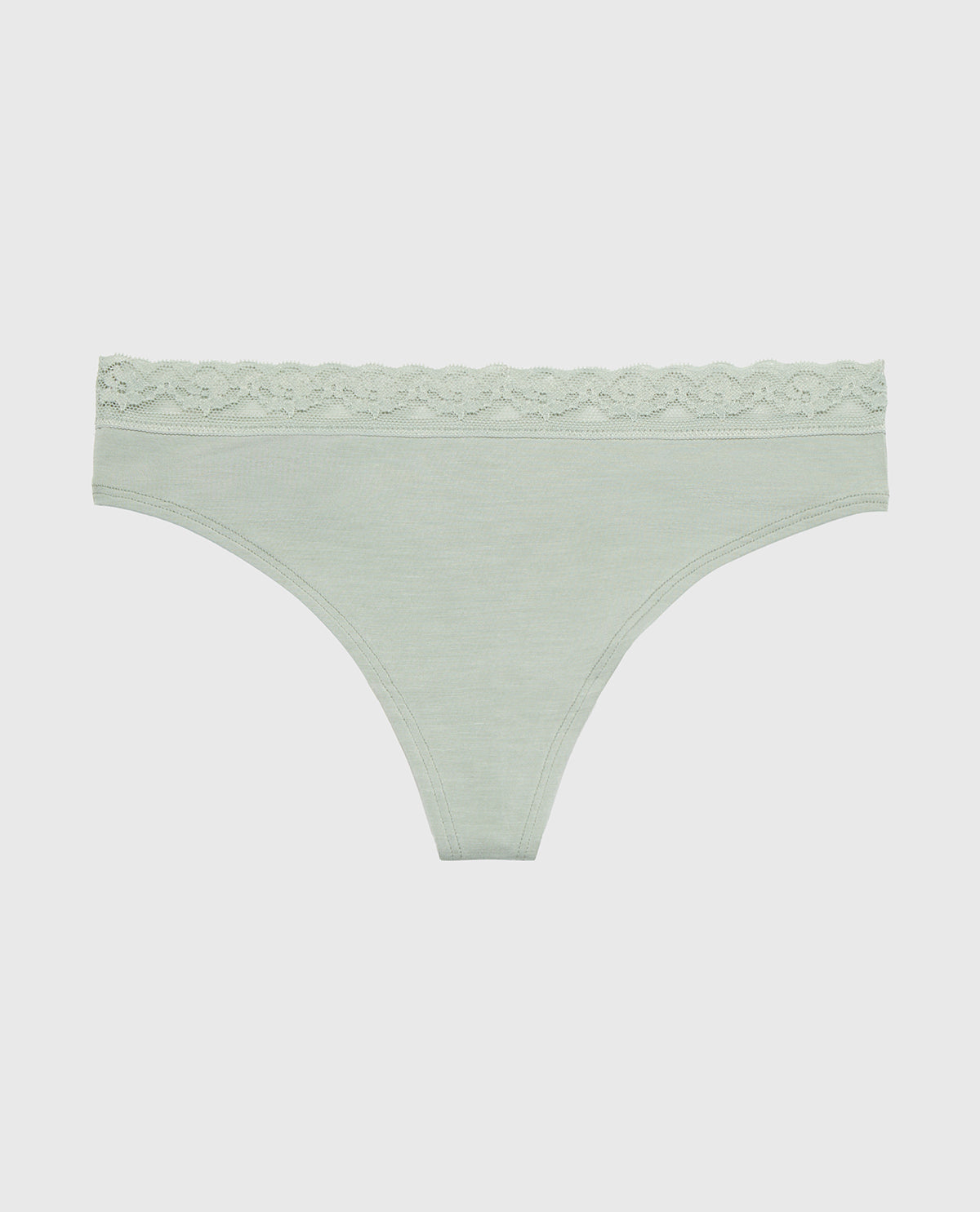La Senza Ultrasoft Modal Cheeky Thong Panty with Lace Trim