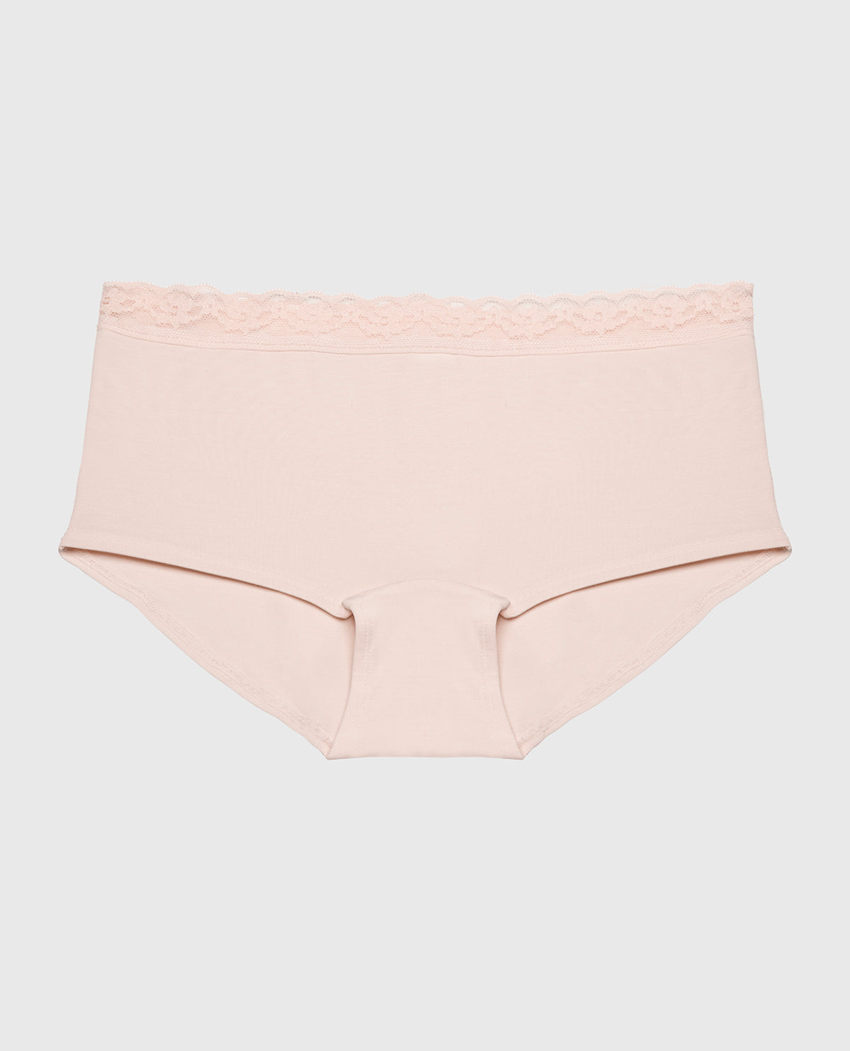 سراويل داخلية بنمط "بوي شورت" (Boyshort) فائقة النعومة من "لا سينزا" مصنوعة من المودال مع تقليم من الدانتيل