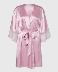 La Senza Designer Collection Kimono with Be Mine Embroidery