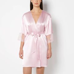 La Senza Designer Collection Kimono with Be Mine Embroidery