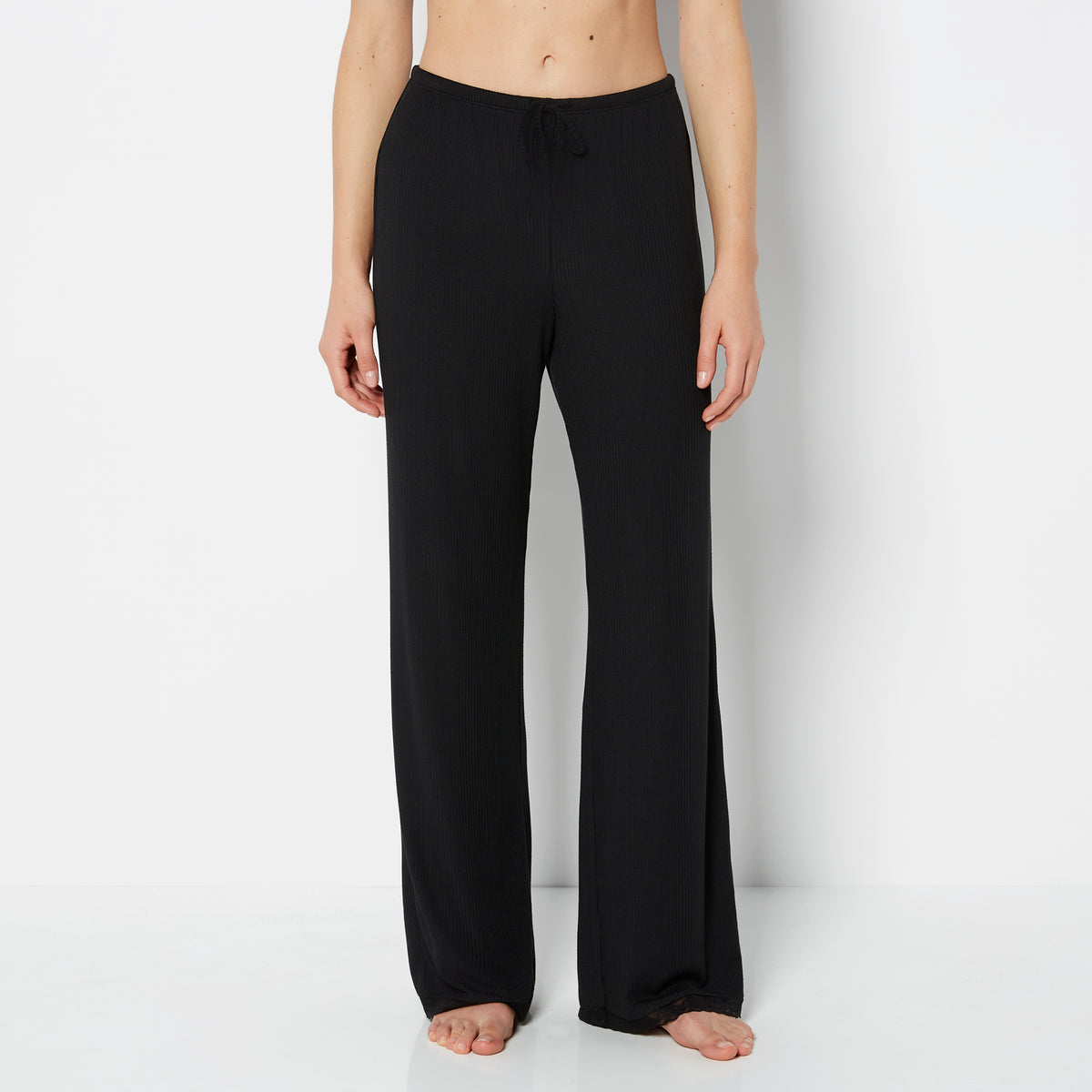 La Senza Casual Sleep Ribbed Pant 2ith Picot Trim