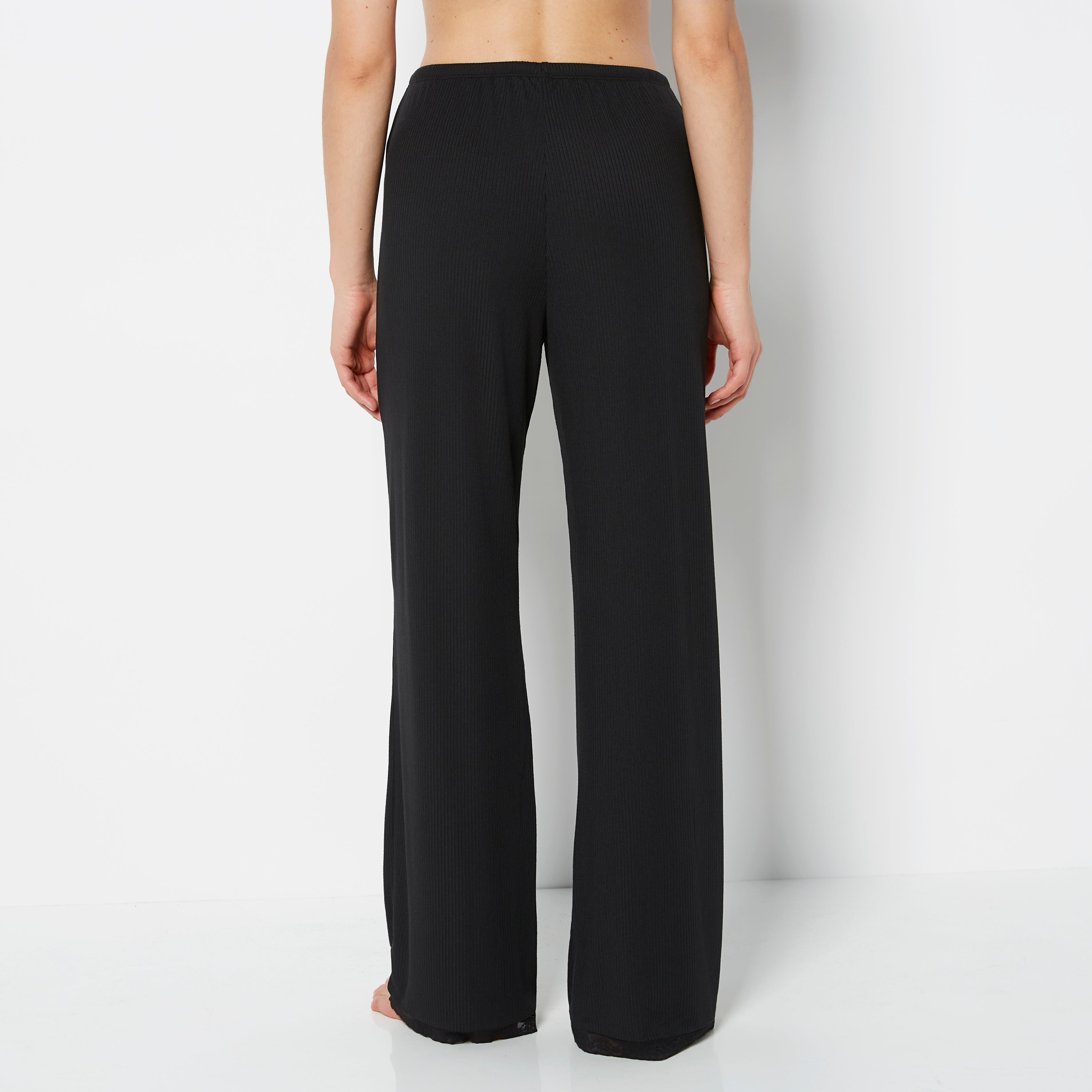 La Senza Casual Sleep Ribbed Pant 2ith Picot Trim