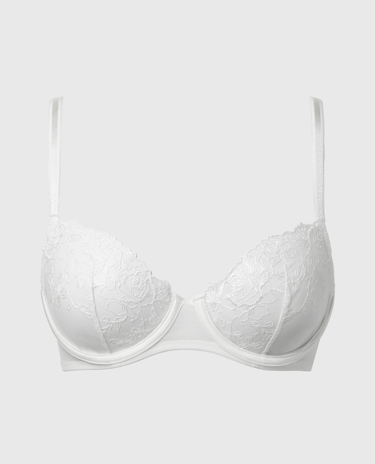 La Senza Designer Collection Unlined Demi Bra With Breezy Embroidery