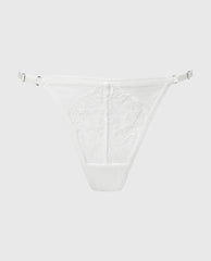 La Senza Designer Collection High Leg String Thong With Breezy Embroidery