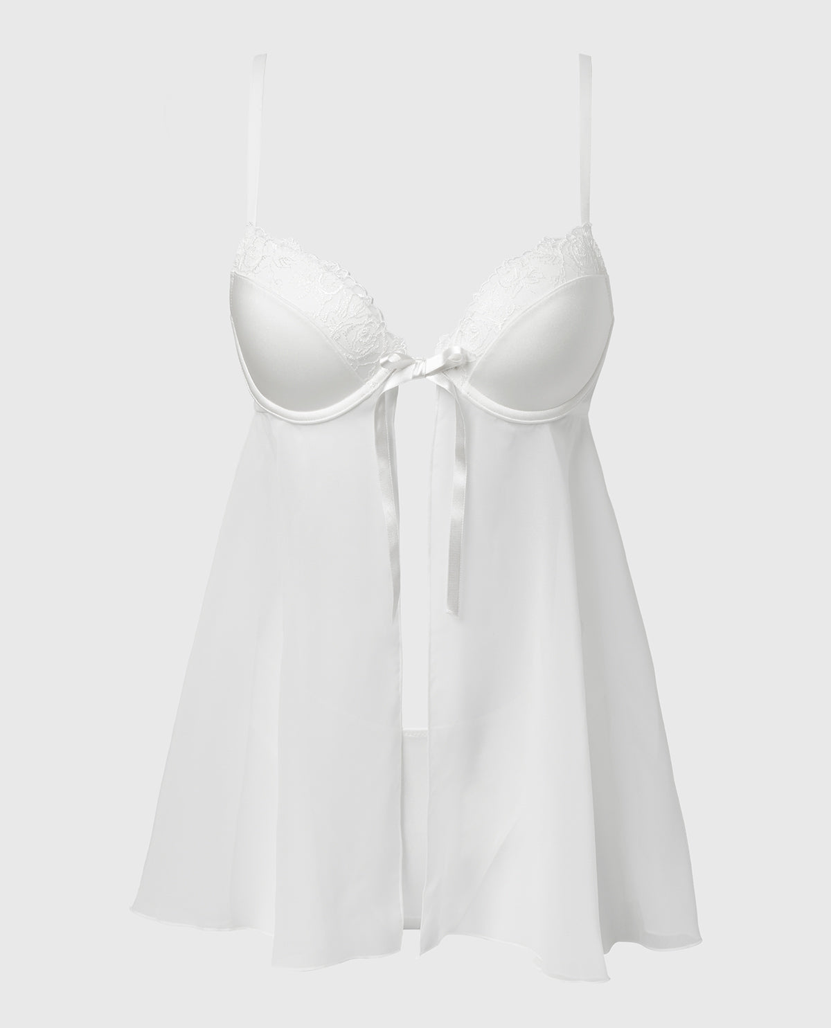 La Senza Designer Collection Lightly Lined Demi Babydoll With Breezy Embroidery