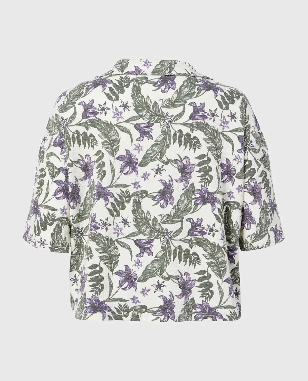 La Senza Casual Sleep Short Sleeve Textured Knit Button Down