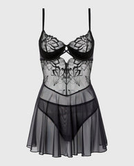 La Senza Unlined Balconette Babydoll with Lush Lace