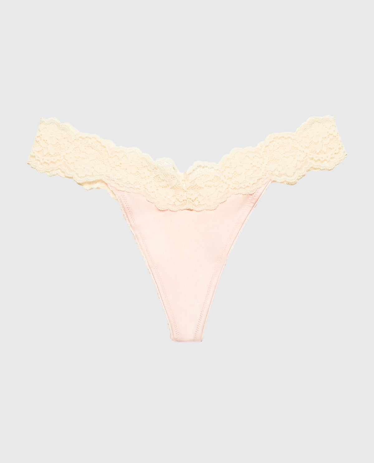 La Senza Diva Thong Panty with Timeless Lace Trim