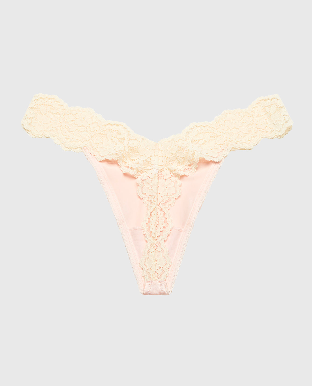 La Senza Diva Thong Panty with Timeless Lace Trim