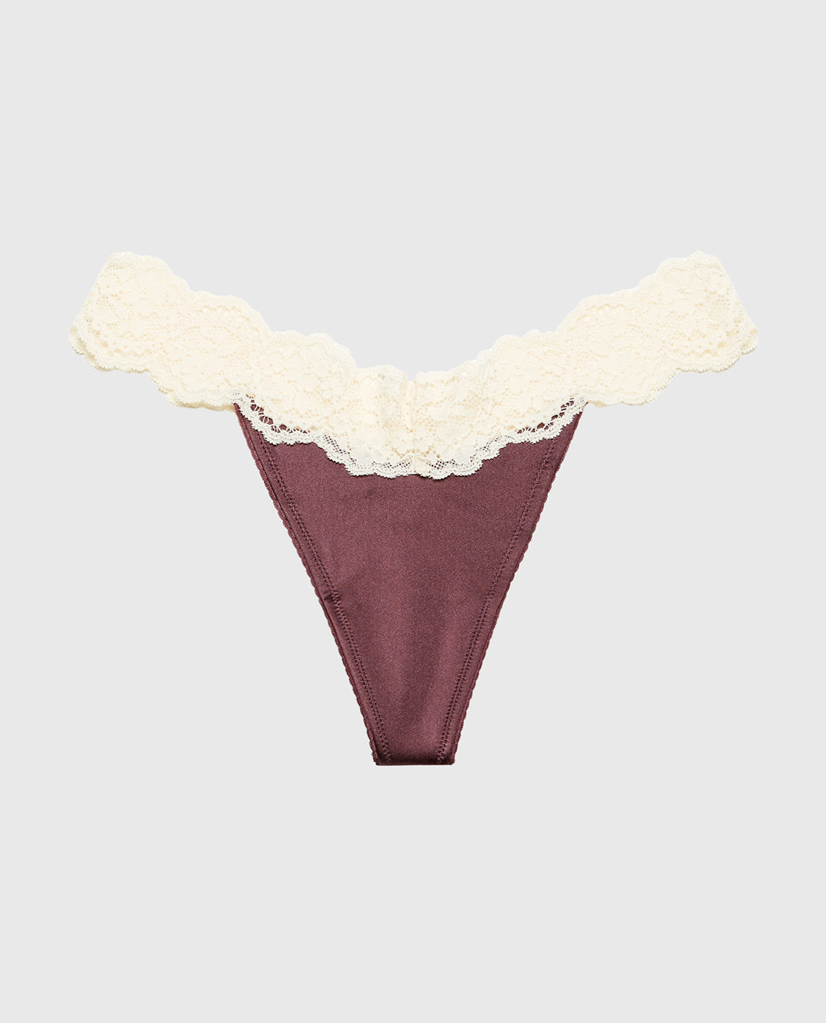 La Senza Diva Thong Panty with Timeless Lace Trim