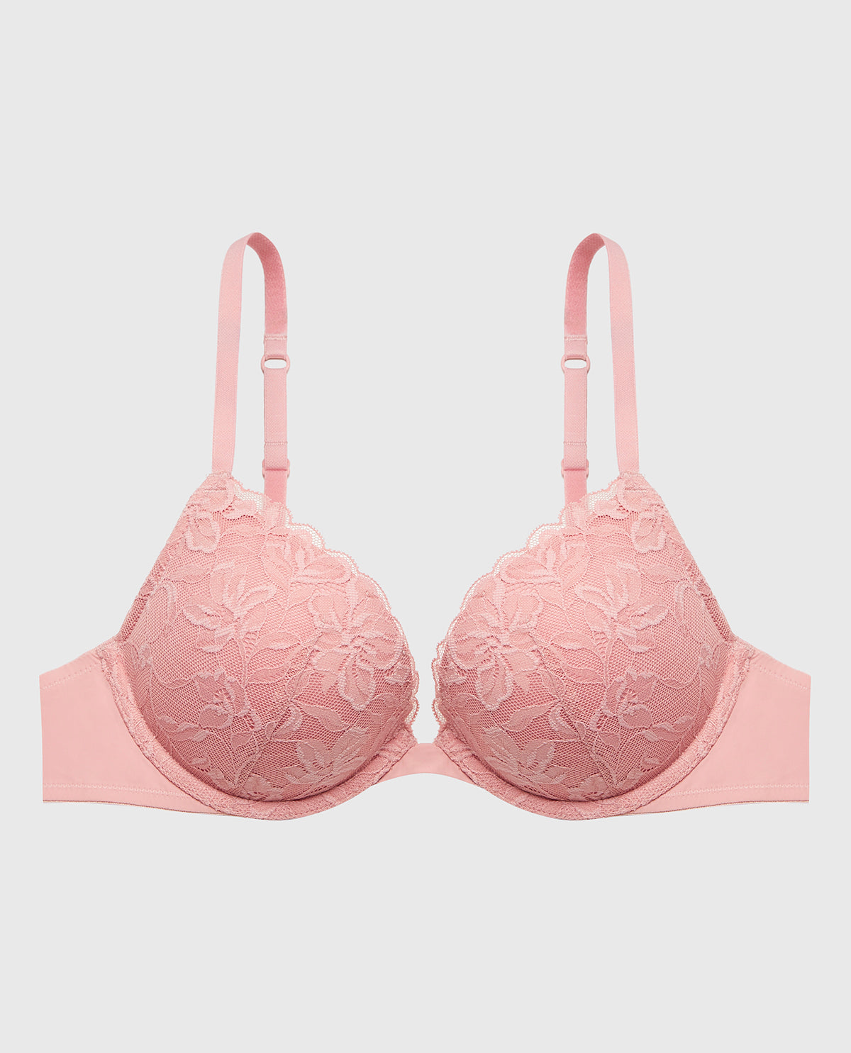 La Senza Push Up Bra with Poetic Lace in Rose Elegance