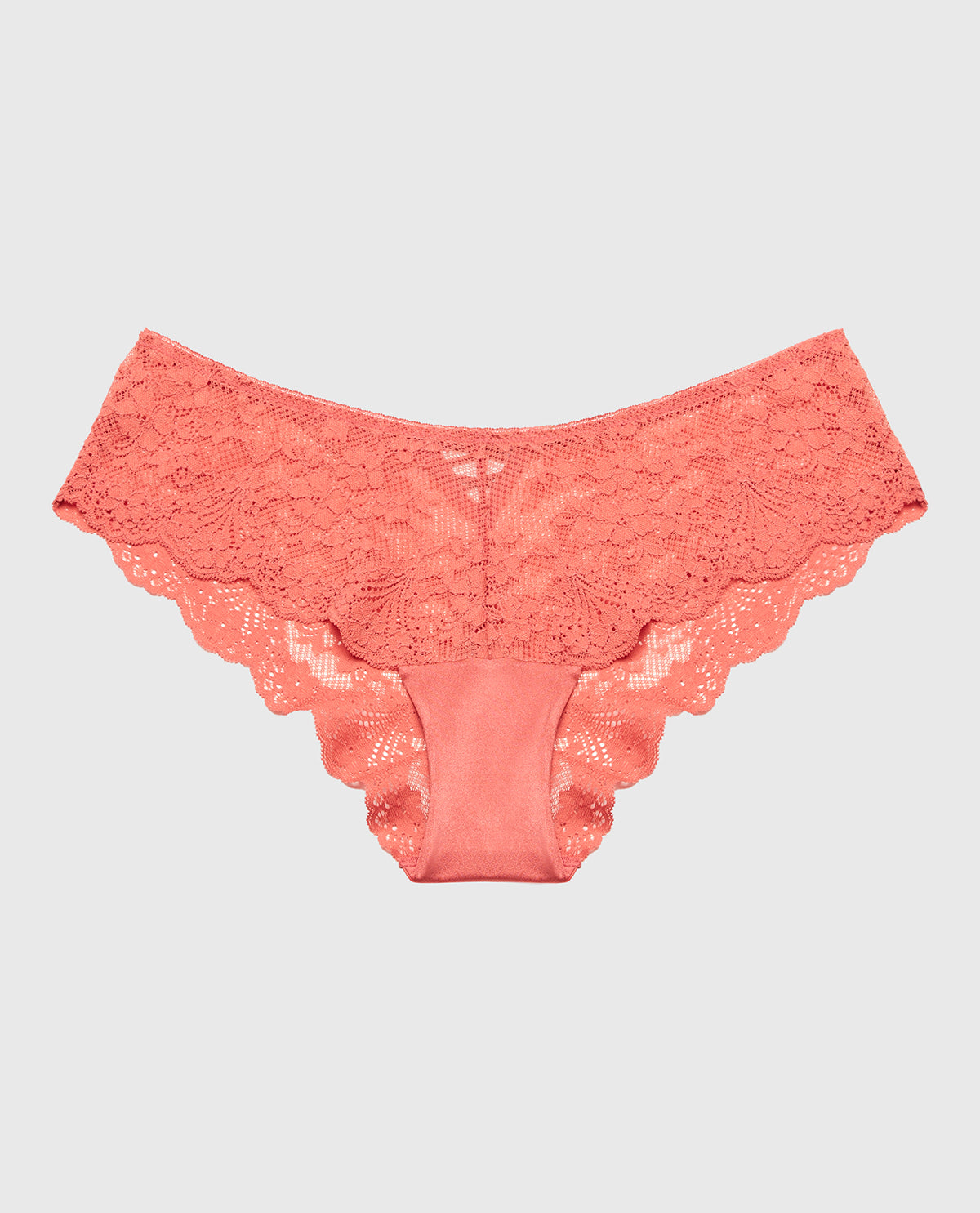 La Senza Diva Cheeky Panty with Timeless Lace in Faded Rose