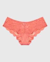 La Senza Diva Cheeky Panty with Timeless Lace in Faded Rose