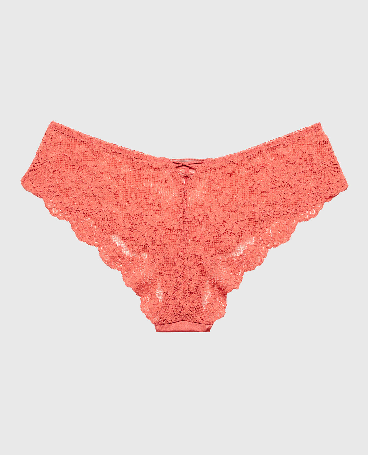 La Senza Diva Cheeky Panty with Timeless Lace in Faded Rose