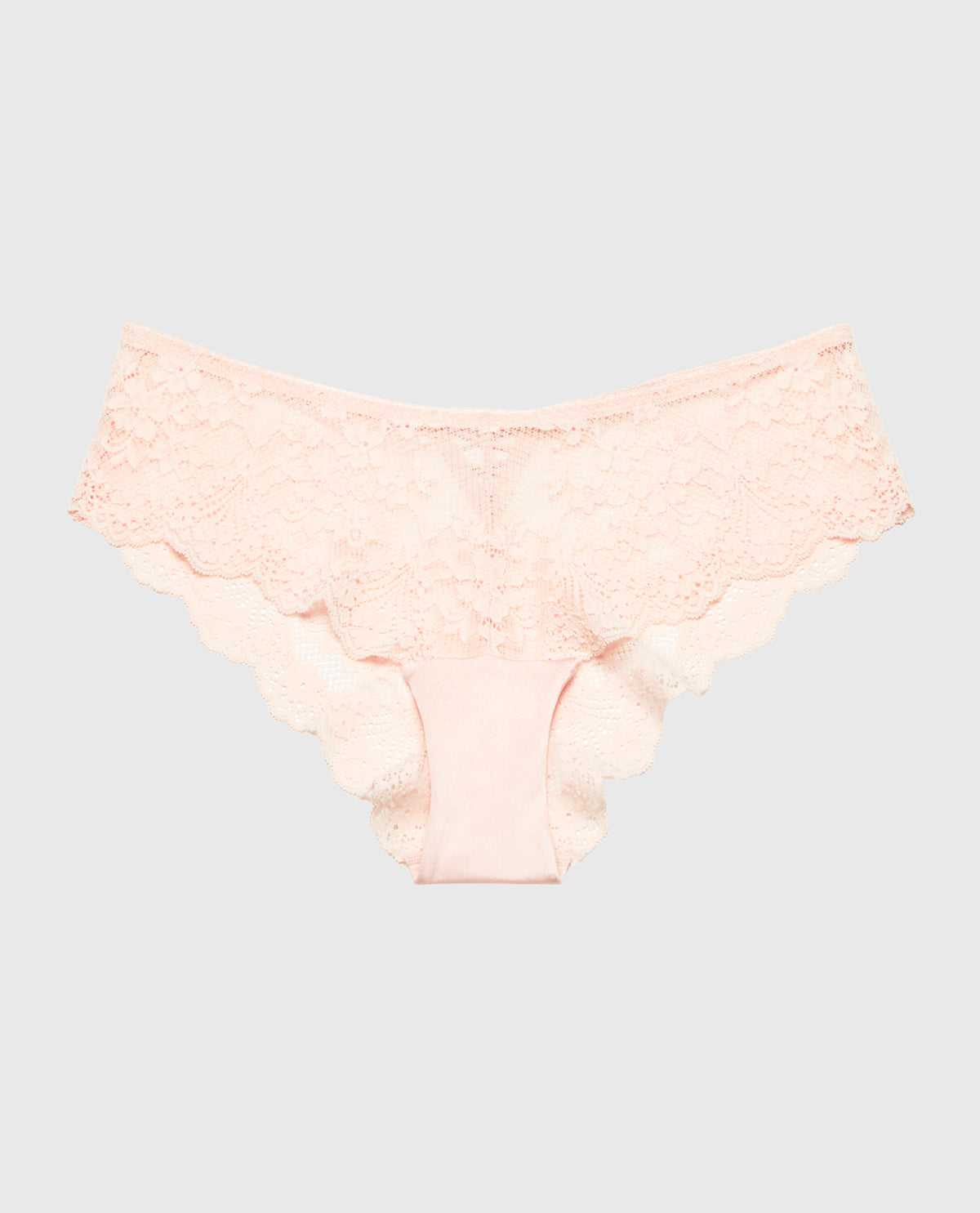 La Senza Diva Cheeky Panty with Timeless Lace in Crystal Pink