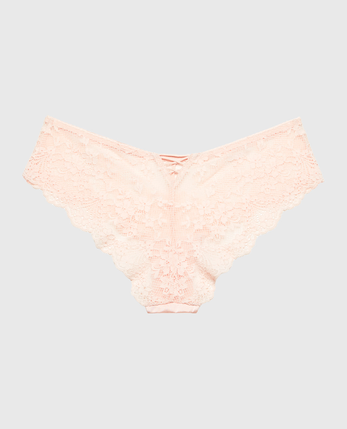 La Senza Diva Cheeky Panty with Timeless Lace in Crystal Pink