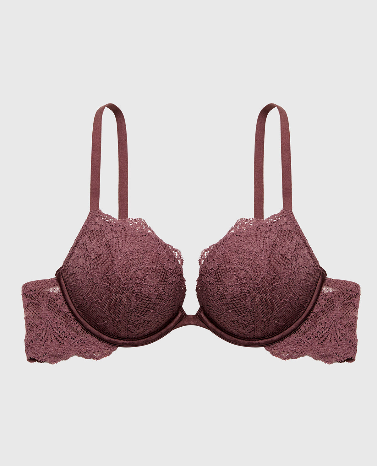 La Senza Beyond Sexy Push Up Plunge Bra with Timeless Lace