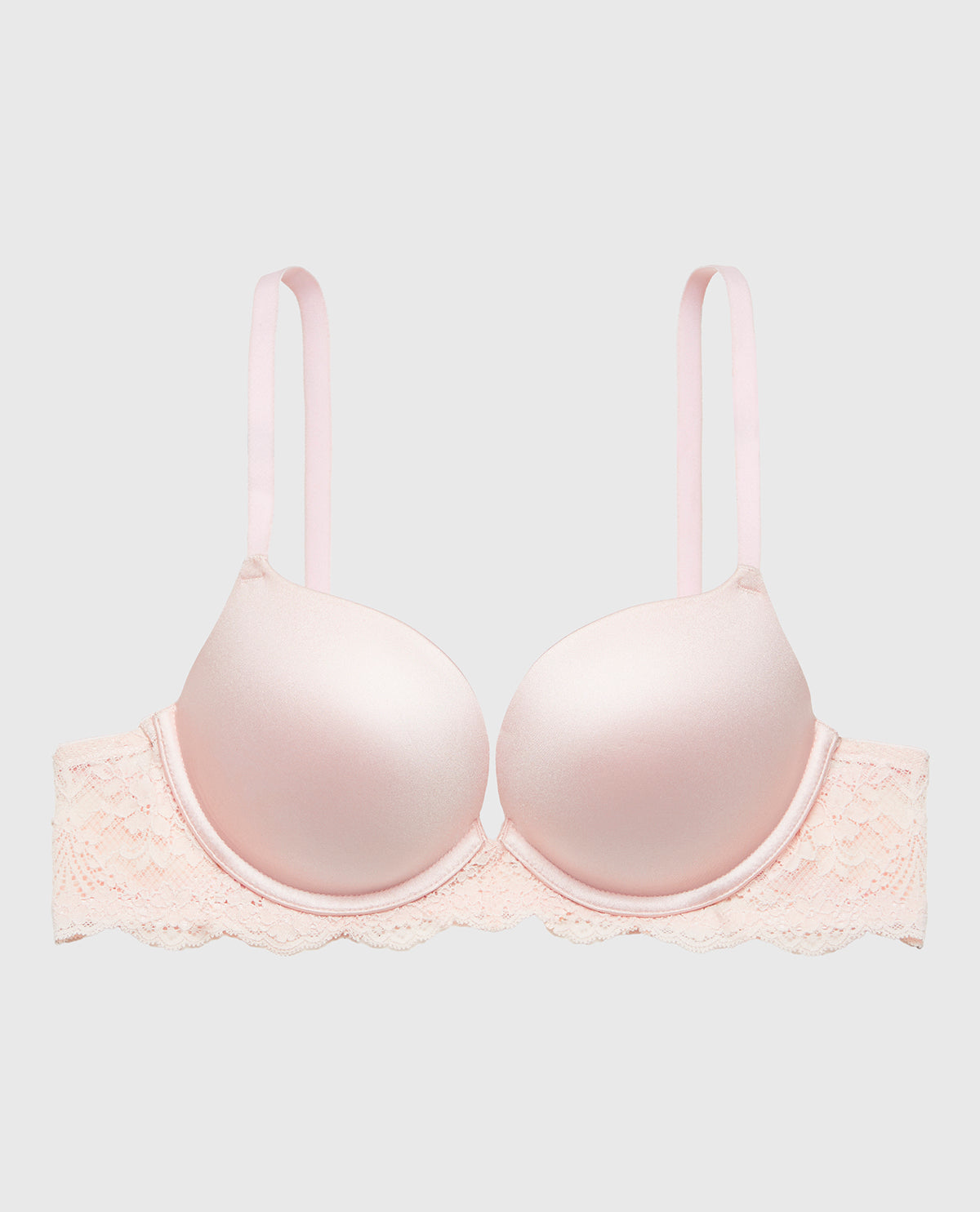 La Senza Beyond Sexy Smooth Cup Push Up Plunge Bra with Timeless Lace