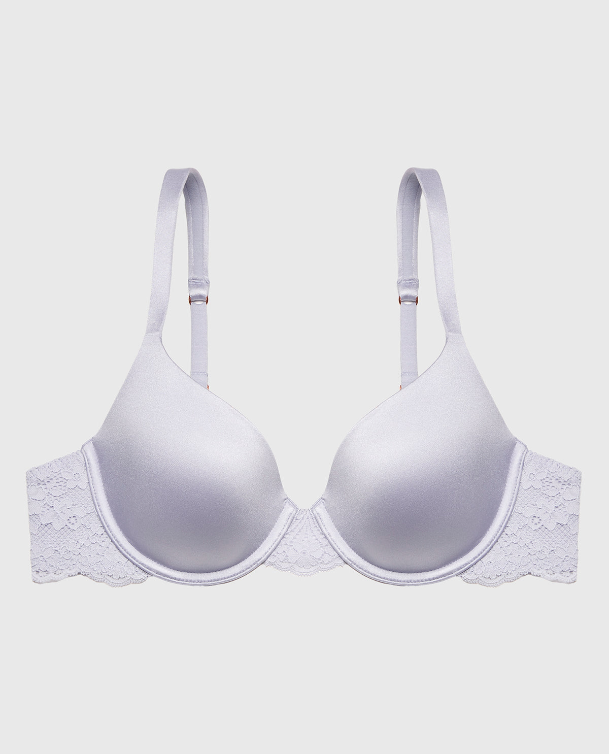 La Senza Lightly Lined Full Coverage Bra with Timeless Lace Wing in Cosmic Sky