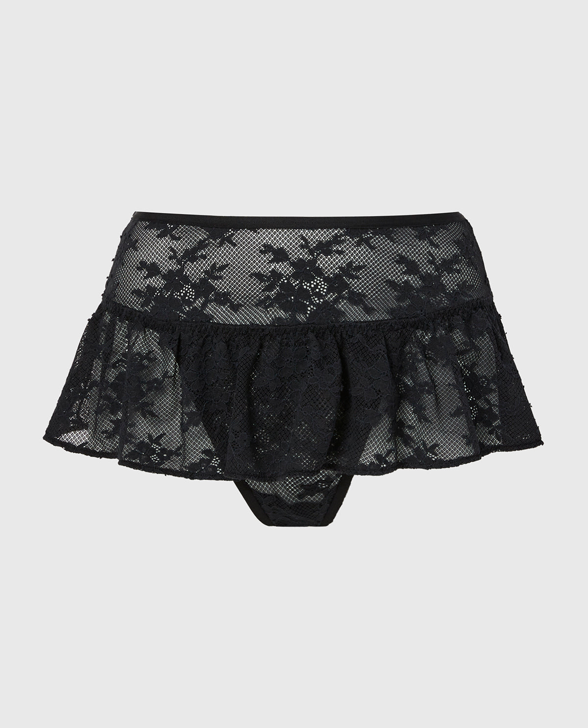 La Senza Designer Collection High Waist Skirt Thong in Timeless Lace