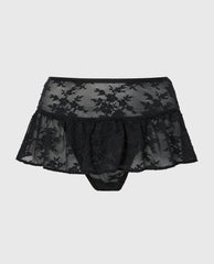 La Senza Designer Collection High Waist Skirt Thong in Timeless Lace