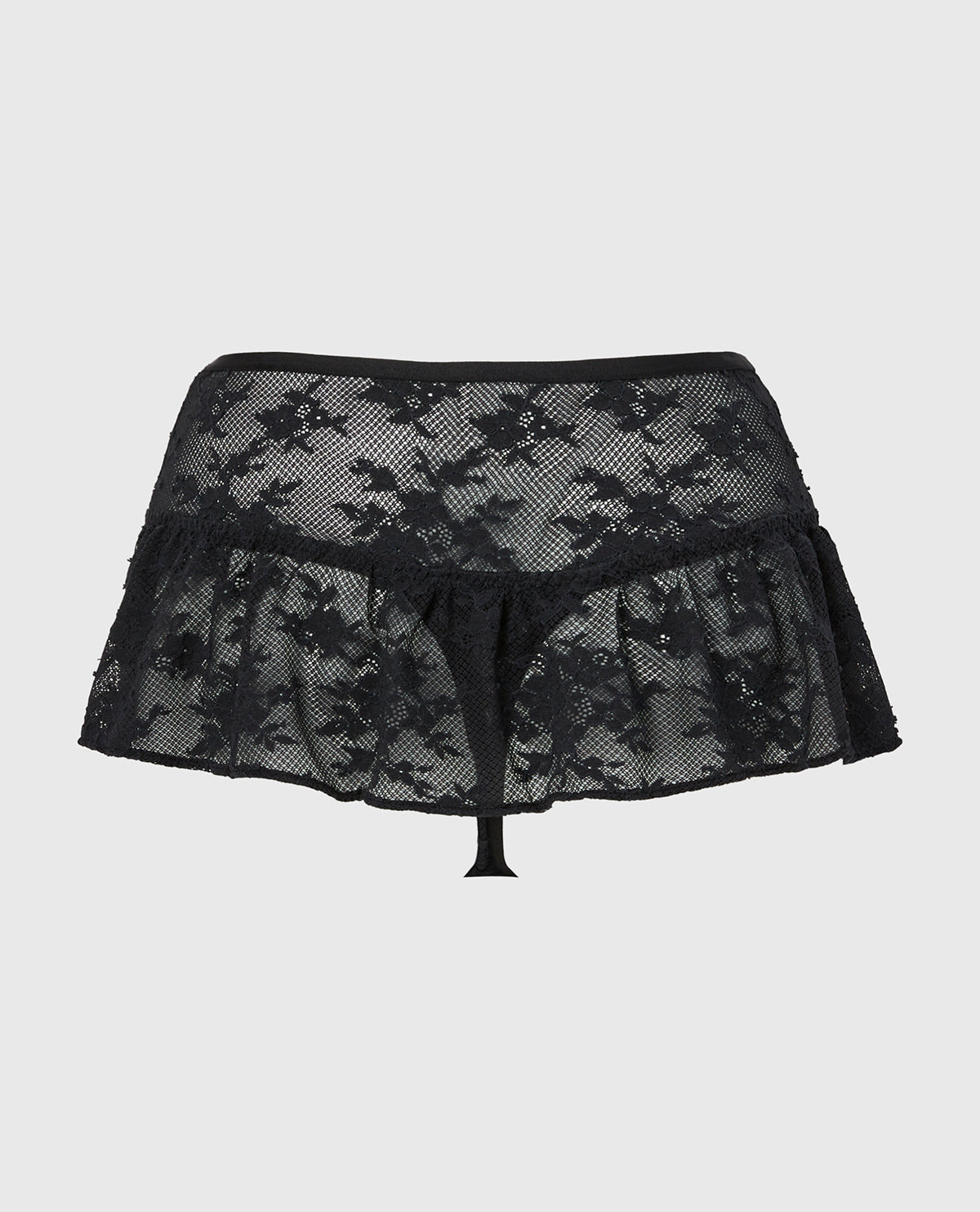 La Senza Designer Collection High Waist Skirt Thong in Timeless Lace