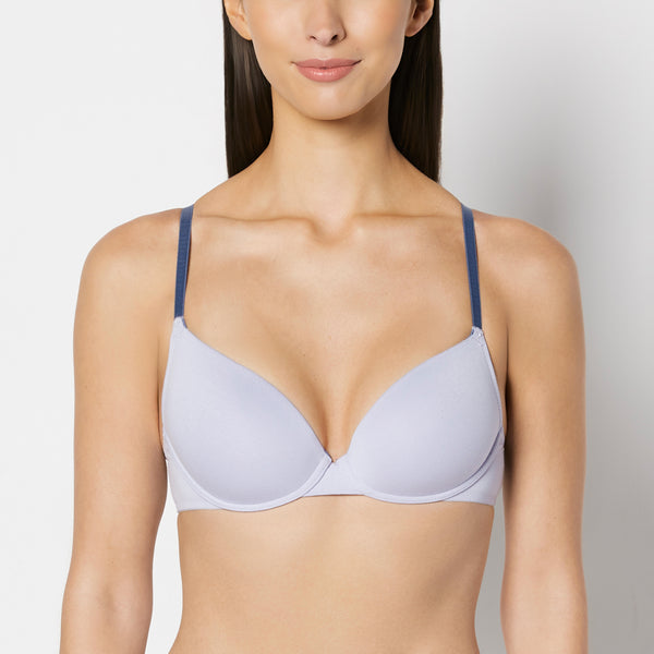 La Senza Lightly Lined Cotton Demi Bra with Piping