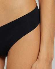 La Senza Cotton Trendy No Show Black Thong