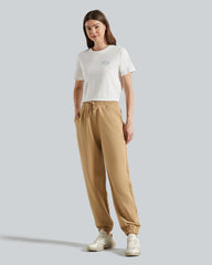 Gant Relaxed Iconic Essential Pants – Stretch Cotton, Tapered Fit Dark Khaki / M