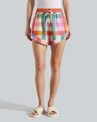 Gant Multi Check Cotton Silk Shorts – Relaxed Fit, Lightweight Blend Multicolor / 36