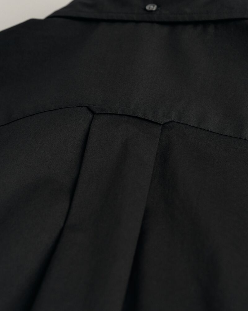 Regular Fit Poplin Shirt Black / S