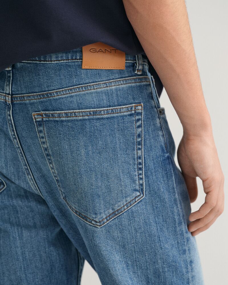Regular Fit Jeans Mid Blue Worn In / 32/32