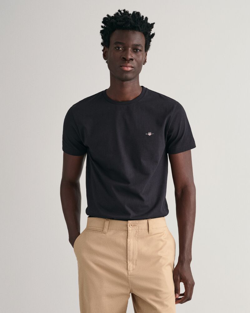 Slim Fit Shield T-Shirt Black / S