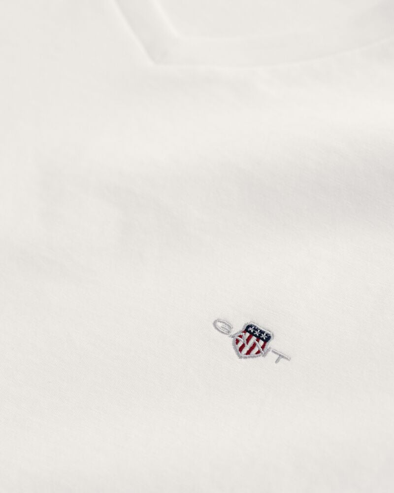 Slim Fit Shield V-Neck T-Shirt