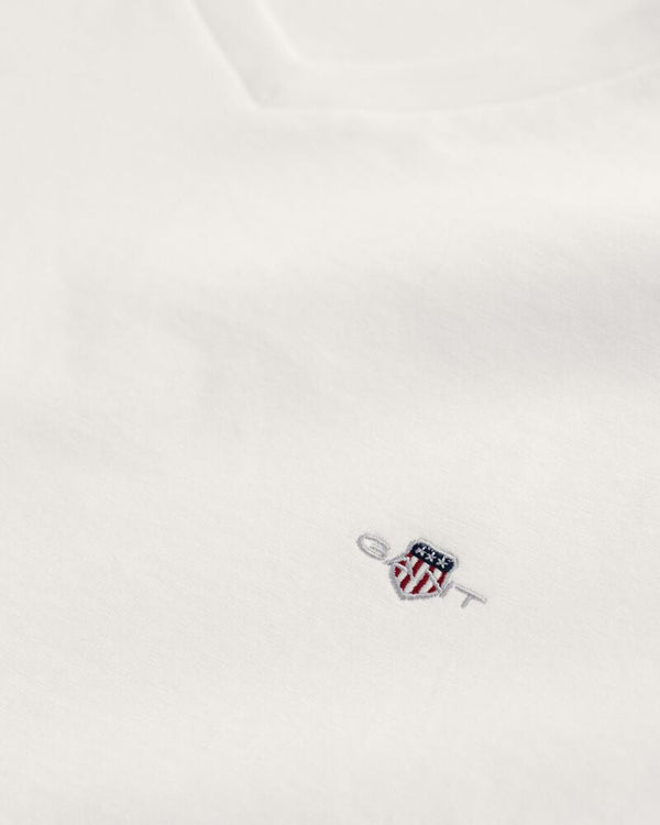 Slim Fit Shield V-Neck T-Shirt